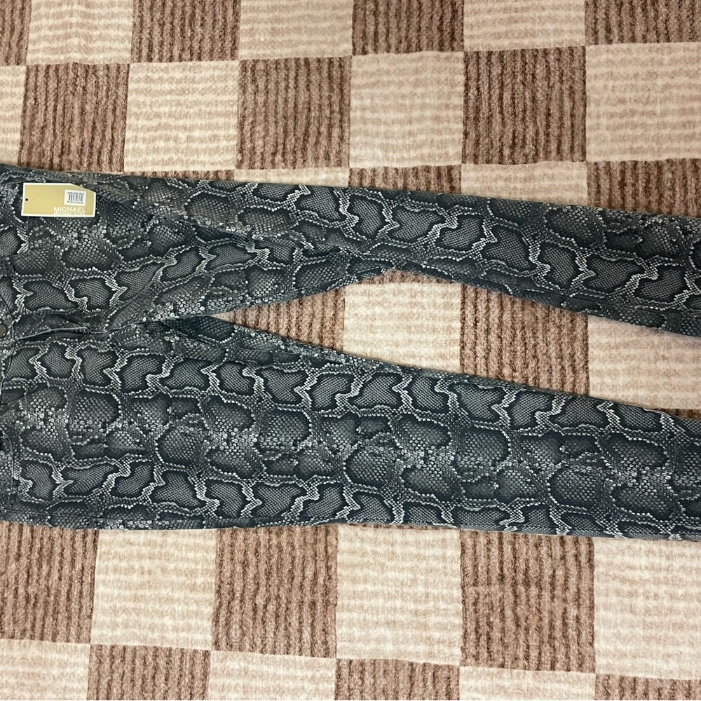Michael Kors Monochrome Snake Print Pants
